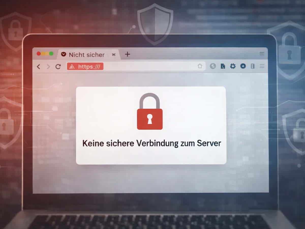 So beheben Sie die Fehlermeldung „Keine sichere Verbindung zum Server"